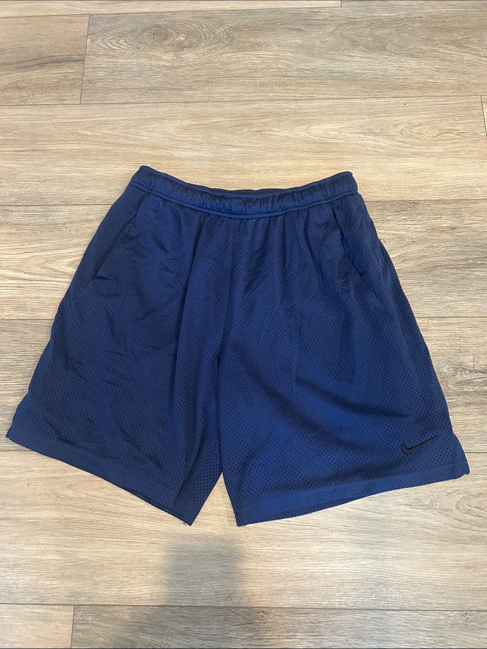 Nike Men's Dark‎ Navy Blue Mesh Athletic Shorts Size Large